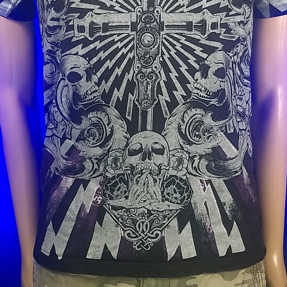Chemistry Gothic Skulls and lightning size M - Picture 6 of 14